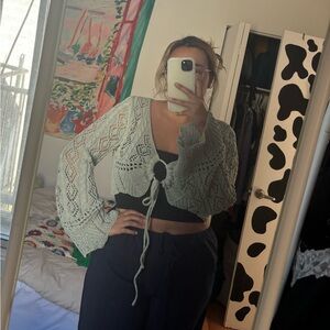 Crochet Knit Cardigan